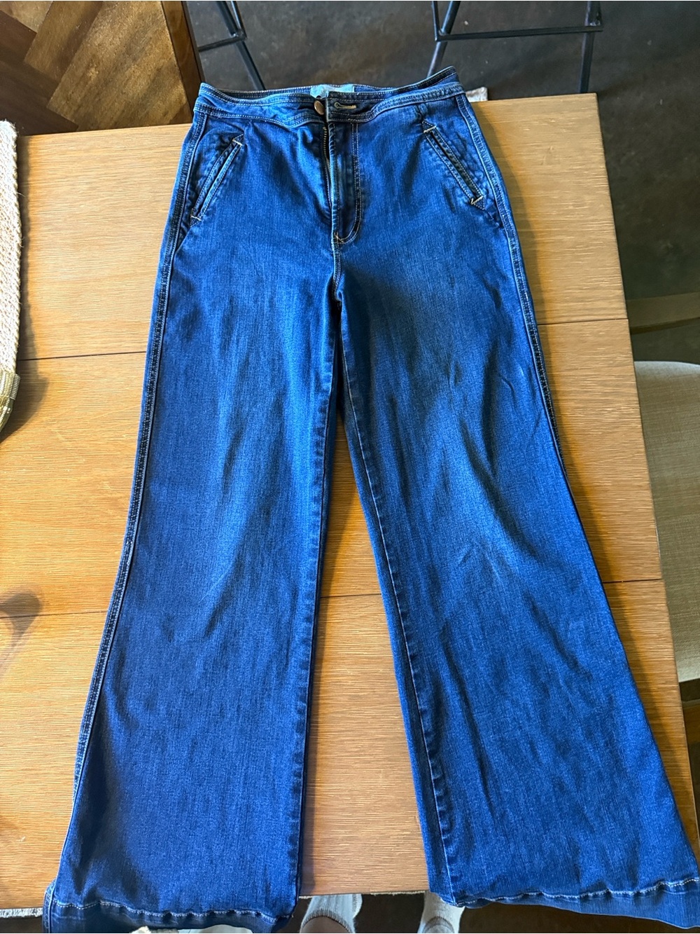 Dear John High-Rise Wide-Leg Women’s Jeans - Blue